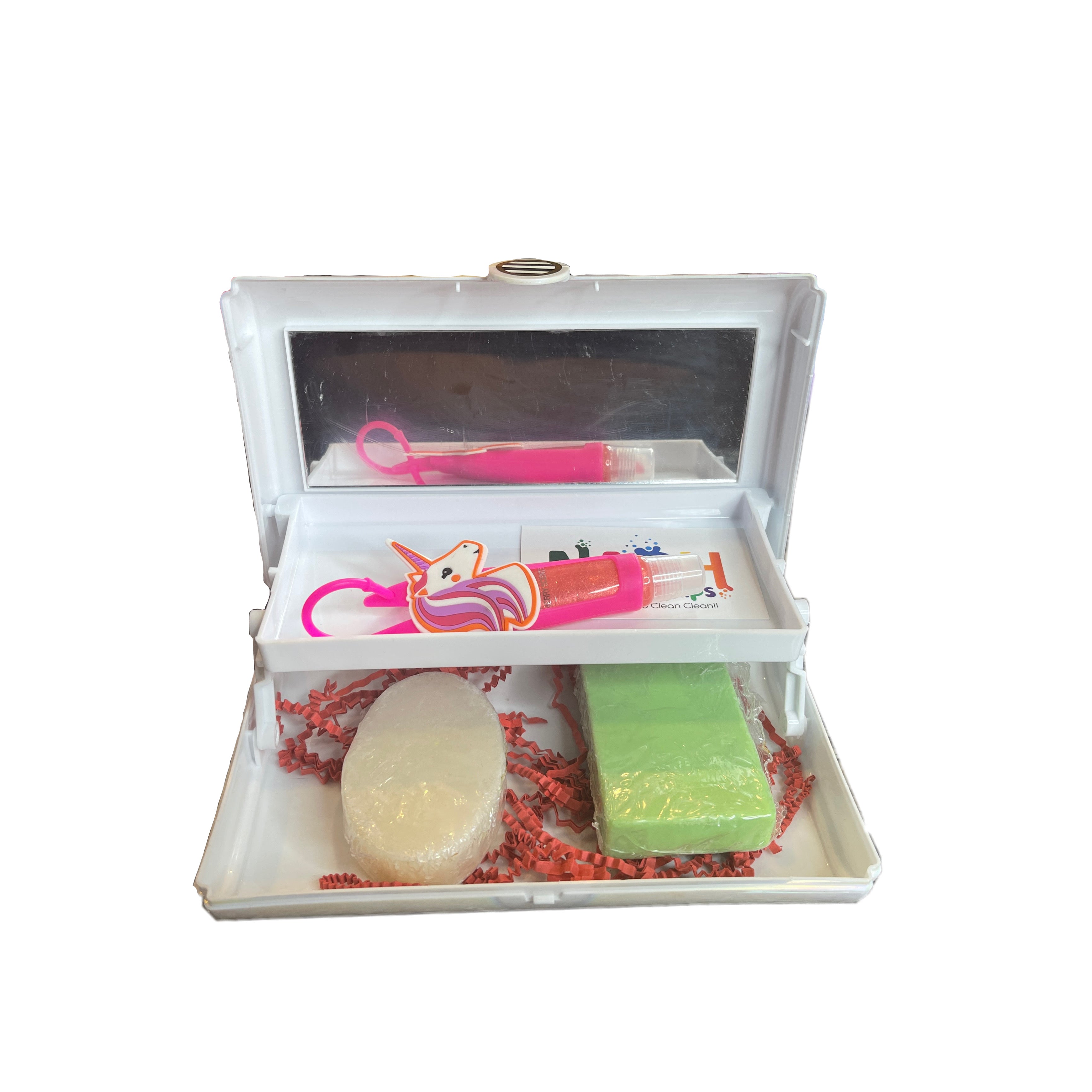 CAJA DE BAÑO Y ESPEJO NaOH